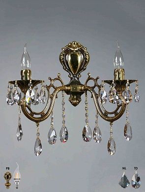 ��� Ambiente by Brizzi ARIA 8818/2 PB Tear drop