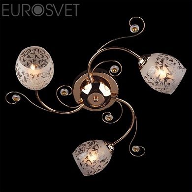 Потолочный светильник Оптима Eurosvet 9677/3 золото