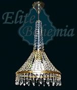 Светильник подвесной хрустальный Elite Bohemia L 700/1/05 Pt